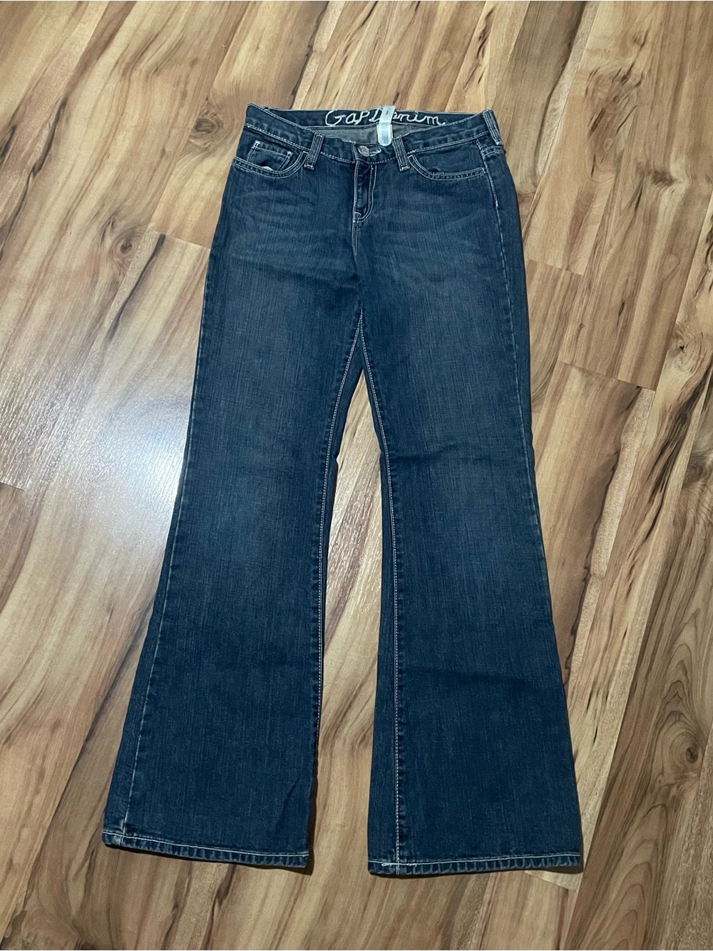Gap Kids Y2K Low Rise Bootcut Blue Jeans Size 14R Retro 00s